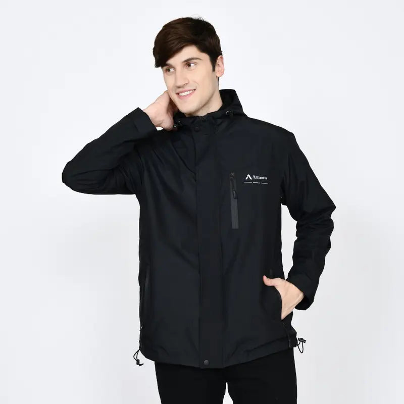 Armous Men's Parachute Jacket Windbreaker Outdoor Waterproof Premium Taslan Material (AO01)