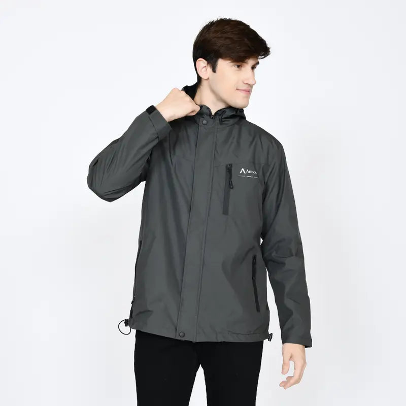 Armous Men's Parachute Jacket Windbreaker Outdoor Waterproof Premium Taslan Material (AO01)