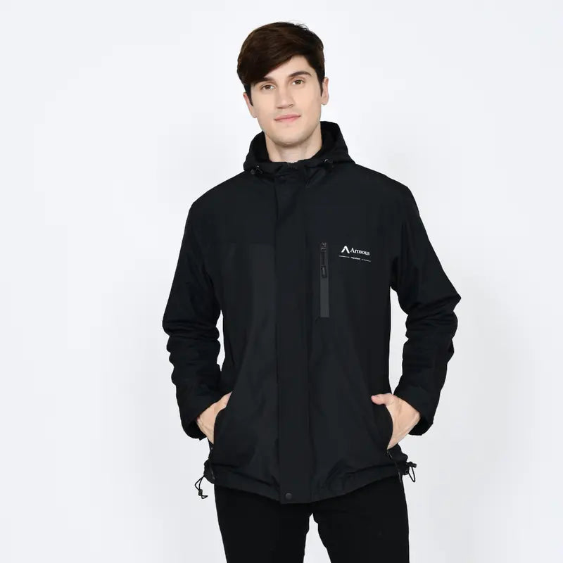 Armous Men's Parachute Jacket Windbreaker Outdoor Waterproof Premium Taslan Material (AO01)