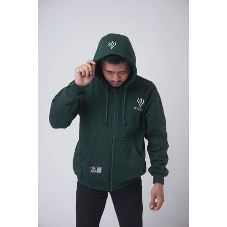 SKYWHITE HOODIE ZIPPER THICK MATERIAL GRAMATION 280 UNISEX(SW02)