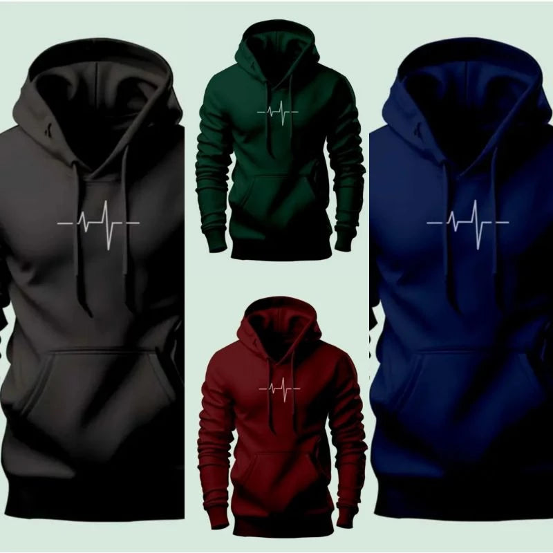 Hoodie Sweater pulse thick fleece fabric, soft, unisex (MD05)