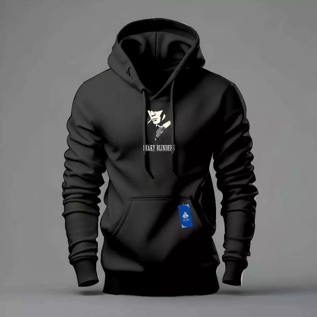 PEAKY hoodie jumper black simple sweater for men and women(RH04)