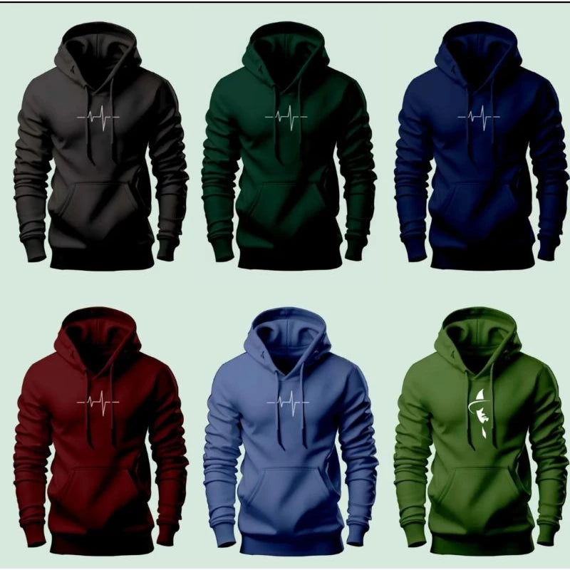 Hoodie Sweater pulse thick fleece fabric, soft, unisex (MD05)